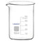 Glass Beaker, 1 Pack Borosilicate Glass Graduated Low Form Griffin Beaker with Pouring Spout Lab Beaker, 50 ml, High Temperature Resistance, Labor...