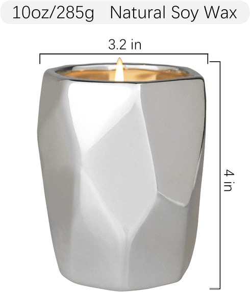 LA JOLIE MUSE Pine Birchwood Scented Candle, Christmas for Home, Calming Silver Birch, 80 Hours Long Burning, Natural Soy, 10 Oz...