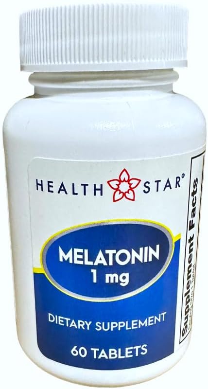 GeriCare Melatonin 1mg Tablets Dietary Supplement 60 Count (Pack of 1)...