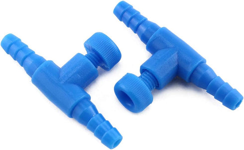 E-outstanding 5PCS T Shaped Control Valves Aquarium 2 Way Air Line Regulator Connector for Fish Tank Pump, 4mm...