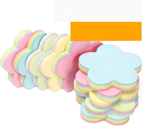 Sticky Notes Self-Sticky Notes,100 Sheets/Pad, 10Pads/Pack in Box,Easy to Post for School, Business, Family,Great Office Supplies (Flower Shape)...