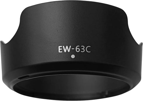 EW-63C Lens Hood for Canon Rebel T7 EF-S 18-55mm f/3.5-5.6 is STM(Not for is II),EF-S 18-55mm F4-5.6 is STM Lens,EOS R8 RF24-50mm F4.5-6.3 is STM ...