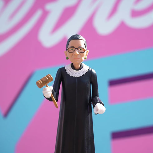 FCTRY Ruth Bader Ginsburg Political Action Figure - RBG Collectible, Novelty Figurine 2024 - RBJ Bobblehead-Inspired Gifts & Souvenirs - Funny Gag...