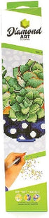 DIAMOND ART BY LEISURE ARTS Succulent Bowl, 12"x12", Intermediate Diamond Painting Kits for Adults, Diamond Art for Adults, Diamond Art Kit, Diamo...