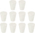 MECCANIXITY Rubber Tapered Plug 9mm to 13mm Solid Test Tubes Bungs Stopper White for Lab Home 10 Pieces...
