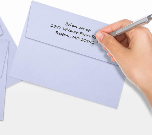 LUXPAPER A7 Invitation Envelopes for 5 x 7 Cards in 80 lb. Lilac, Printable Envelopes for Invitations, w/Peel and Press Seal, 50 Pack, Envelope Si...