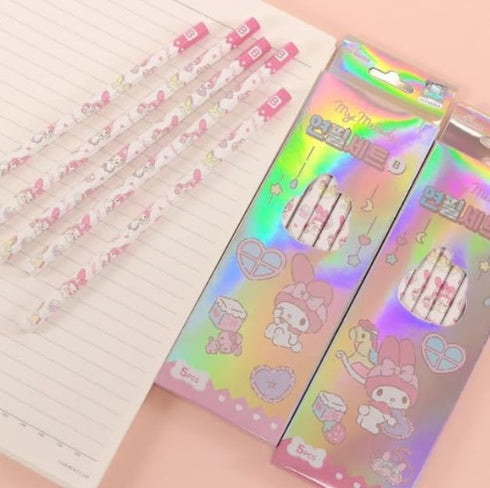 Set of 3, Cute Pencils, B Hexagonal Pencil, 5 Pcs Per Box, 15 Count (Package May Vary)...