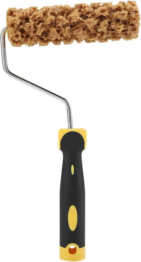 Texture Roller, Embossing Textured Paint Roller with Handle Texture Paint Roller Decorative Household DIY Paint Art Tool for Wall Painting Tool, G...