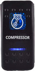ESUPPORT Car Blue LED Compressor Light Rocker Toggle Switch ON OFF 12V 20A, 24V 10A...