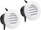 2 Packs Soffit Vents 3 Inch Vent Cover - Round Vent Cover with Built-in Fly Screen, ABS Air Exterior for Living Room Bathroom Office Home Ventilat...