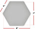 15 Pack 7" x 8" x 3/8" New Version Durable Rubber Hexagon Bulletin Board Tiles Versatile Peel Stick Self Adhesive Foam Pin Board, Acoustic Dampeni...