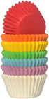 Bright Rainbow Cupcake Liners Mini Greaseproof Paper Baking Cups, 150-Count...