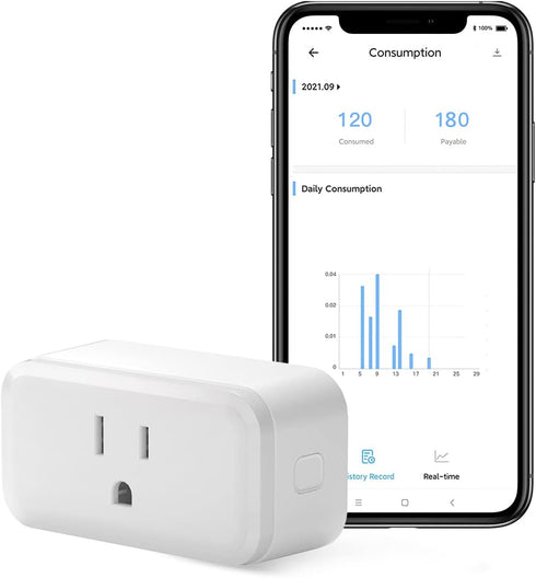 SONOFF S40 WiFi Smart Plug with Energy Monitoring, 15A Smart Outlet Socket ETL Certified, Work with Alexa & Google Home, IFTTT Supporting, 2.4Ghz ...