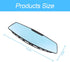 8sanlione Car Rearview Mirrors, Interior Clip-on Panoramic Rear View Mirror for Car, Wide Viewing Range, 12 inch HD Universal Use for Cars, SUVs, ...
