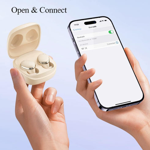 Kamon K14 Wireless Earbuds with Wireless Charging Case, Bluetooth 5.3, Touch Control Waterproof, in Ear Stereo Headphones Built in Mic Headset Pre...