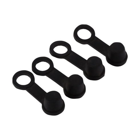4PCS Brake Bleeder Bleed Nipple 4X Black Rubber Nipple Grease Fitting Dust Cover 8mm Motorcycle Motorbike Accessories...