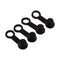 4PCS Brake Bleeder Bleed Nipple 4X Black Rubber Nipple Grease Fitting Dust Cover 8mm Motorcycle Motorbike Accessories...