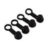 4PCS Brake Bleeder Bleed Nipple 4X Black Rubber Nipple Grease Fitting Dust Cover 8mm Motorcycle Motorbike Accessories...