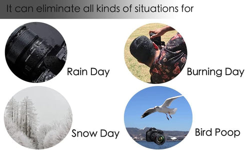Camera Hot Shoe Umbrella?Camera Sunshade Sun Shade?Camera Rain Cover?Waterproof Camera Accessory, Protects Camera from Rain, Hot Sunshine,Snow,Bir...