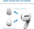 3 Pairs Replacement Ear Tips Compatible with AirPods Pro and AirPods Pro 2, Updated Ear Buds Silicone Tips Including AirPods Cleaner Brush with Po...