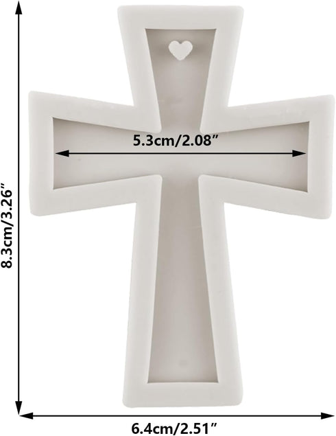 Cross Cake Mold Cross Fondant Mold For Baptism Cake Decorating Cupcake Topper Candy Chocolate Gum Paste Polymer Clay Set Of 1...