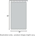 FMFUNCTEX Foil Silver Branch White Sheer Valance Curtain for Living Room Window 18 Inches Long Light Filtering Valance Curtain for Bathroom Kitche...