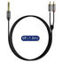 J&D 1/4 inch TRS to Dual RCA Audio Cable, Gold Plated Copper Shell Heavy Duty 6.35mm 1/4 inch Male TRS to 2 RCA Male Stereo Audio Y Splitter Cable...