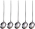 5PCS 8‘’ 304 Stainless Steel Soup Spoons - Thickened - Mirror Finish - Stainless Steel Korean Spoons - Stainless Steel Teaspoons - Tablespoons - D...