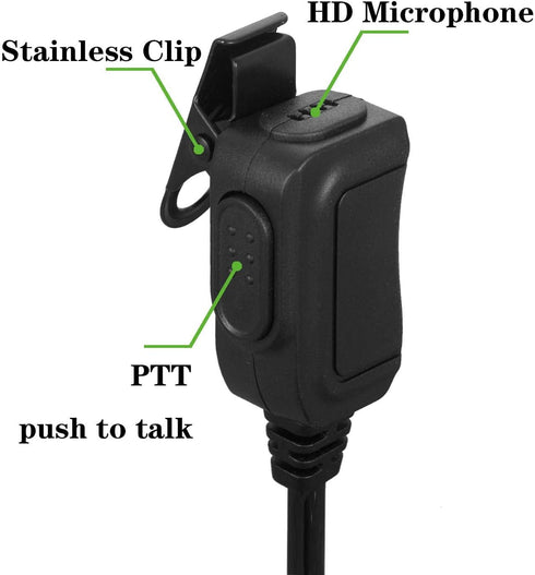 Earpiece for Motorola APX4000 APX6000 APX7000 APX8000 XPR6350 XPR6550 XPR7350 XPR7550 XPR7580 Walkie Talkie 2 Way Radio with Covert Acoustic Tube ...