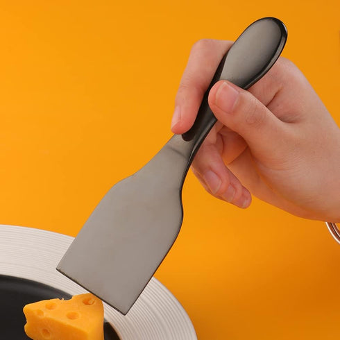 4 Pieces Cheese Knives Set, Premium Stainless Steel Cheese Slicer Cheese Cutter Perfect for Parties Wedding Christmas Birthday - Matte Black...