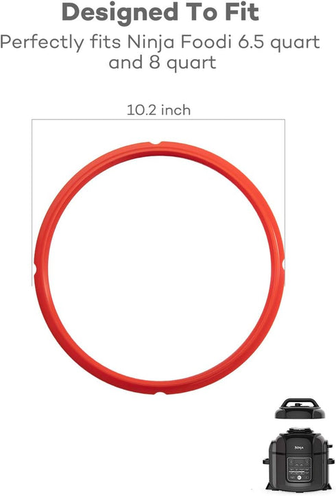 Goldlion Sealing Ring Compatible with Ninja Foodi 5 Quart 6.5 Quart and 8 Quart Silicone Gasket Accessories Rubber Sealer Replacement for Pressure...