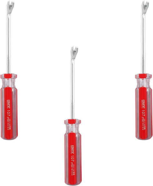 3pcs Tack Lifter, Nail Staple Puller Remover, Tack Puller Screwdriver Tack Rivet Remover Tool, V Tip Pry Screwdriver Removal Tool (7.4" Length)...