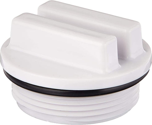 XtremepowerUS 1.5"" Pool Plug Cap, Swimming Pool Return Line Winter Plug w/O-Ring, White & Black (S75145)...