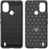 for Nokia C21 Plus Case with HD Screen Protector, Upgraded Non-Slip Shock-Absorption Flexible TPU Carbon Fiber Bumper Soft Rubber Protective Phone...