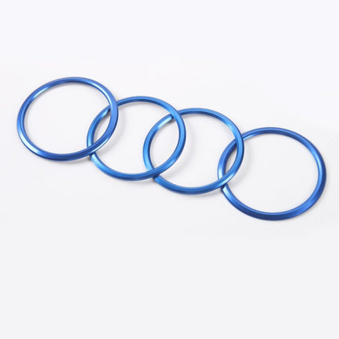 for Camaro Accessories AC Knobs Air Conditioning Outlet Vent Cover Ring Decor for Chevrolet Camaro 2016 2017 2018 2019 2020, Blue Interior Accesso...