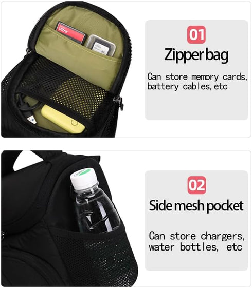 camera-bag Portable Shoulder Bag; Camera Bag; Shockproof and Waterproof Photography Bag;(grey)...