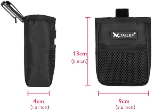 Dog Treat Training Pouch Puppy Doggie Bait Snack Reward Waist Pouch Bag with Clip and Closure Portable Dog Pet Walking Outdoor Food Treat Feeding ...