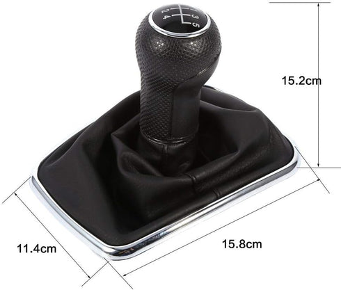 5 Speed Manual Gear Shift Knob Boot Gaitor,Automatic Gear Shift Knob for Bora...