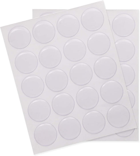 Shapenty 1Inch/25mm Clear Round Epoxy Resin Dome Stickers Circles Dots for Bottle Cap Pendant Necklace Magnets Jewelry Art Craft Hair Bows Scrapbo...