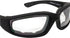 Birdz Eyewear Oriole Padded Safety Bifocal Motorcycle Glasses Black Frame Clear Lenses 1.5 Magnification Carry Bag...