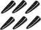 Black Resin Toggle Buttons, 2 inch Long Two Holes Horn Tooth Shape Buttons for Coat Sweater Jacket Cap Sewing DIY Accessories (10 Pack)...