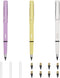 3+8Pcs Everlasting Pencil, Everlasting Pencil Inkless Pen Everlasting Reusable Unlimited Writing Pencils Metal Inkless Writing Pens With 8Pcs Pen ...