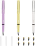 3+8Pcs Everlasting Pencil, Everlasting Pencil Inkless Pen Everlasting Reusable Unlimited Writing Pencils Metal Inkless Writing Pens With 8Pcs Pen ...