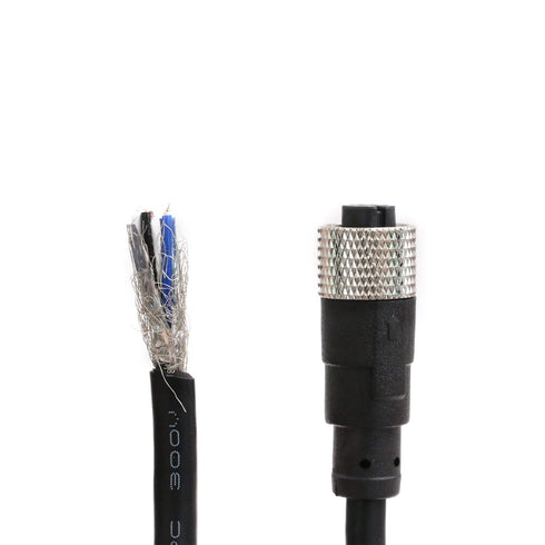 Eonvic Industrial M12 Female 4 Pin Connector Molded PVC Aviation Sensor Cable...