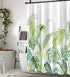Lifeel Tropical Shower Curtain, Leaves Jungle Shower Curtain Palm Bathroom Shower Curtain Set Heavyweight with 12 Hooks, Green White 72" x 72"...