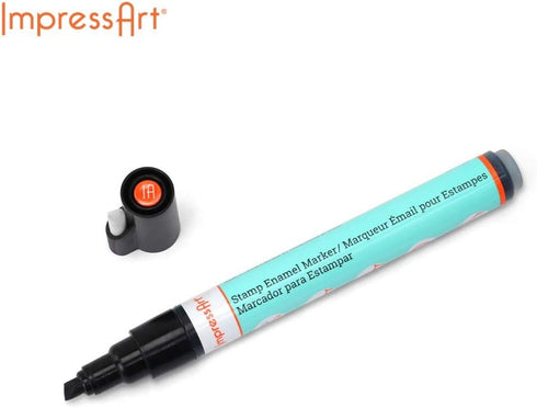 ImpressArt - Metal Stamp Enamel Marker for Metal Stamping & Engraving DIY Jewelry Acrylic Ink (Black)...