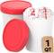 Starpack 'Freeze the Day' Ice Cream Storage Container for Freezer (2 Pcs) - 1 Quart Ice Cream Containers for Homemade Dessert - Reusable Frozen Tr...