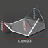 Hipiwe 5 Packs Acrylic Triangle Display Holder - Display Easel Stands for Geodes Rock Mineral Agate Fossil Coral, Clear Plastic Display Stands for...