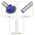 uxcell Router Bit 1/4" Shank 5/8" Cutting Dia. Core Box 2 Flutes Carbide for Woodworking Carpentry Milling Cutter Tool...