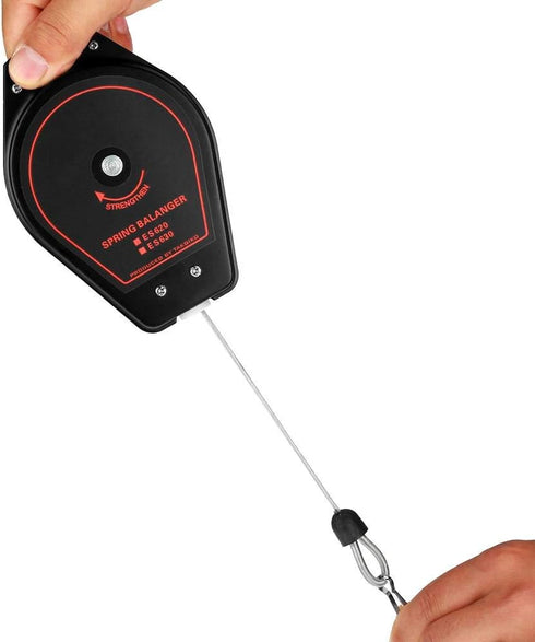 Hanging Retractable Spring Balancer Tool Holder for Air or Power Tool 0.6~2.0kg ES620(Black)...